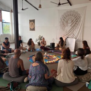 mindfulness meditation on a circle