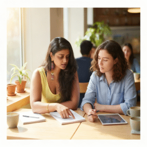 Woman is teaching about holistic healing in 1:1 mentorship